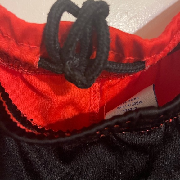 Plus Size Men’s Red & Black Basket Ball Shorts - Picture 4 of 5